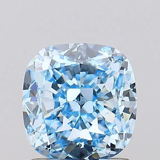 1.50ct Cushion modified Lab Grown Diamond (Colour Fancy Intense Blue, Clarity VS1, IGI Certified)