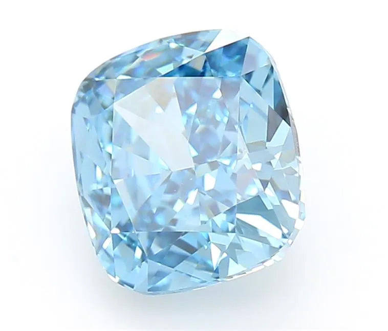 1.50ct Cushion modified Lab Grown Diamond (Colour Fancy Vivid Blue, Clarity VVS2, IGI Certified)
