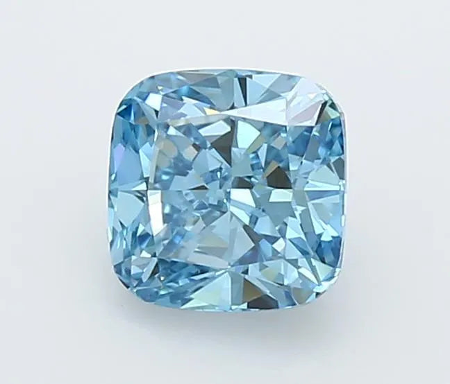 1.50ct Cushion modified Lab Grown Diamond (Colour Fancy Vivid Blue, Clarity VVS2, IGI Certified)