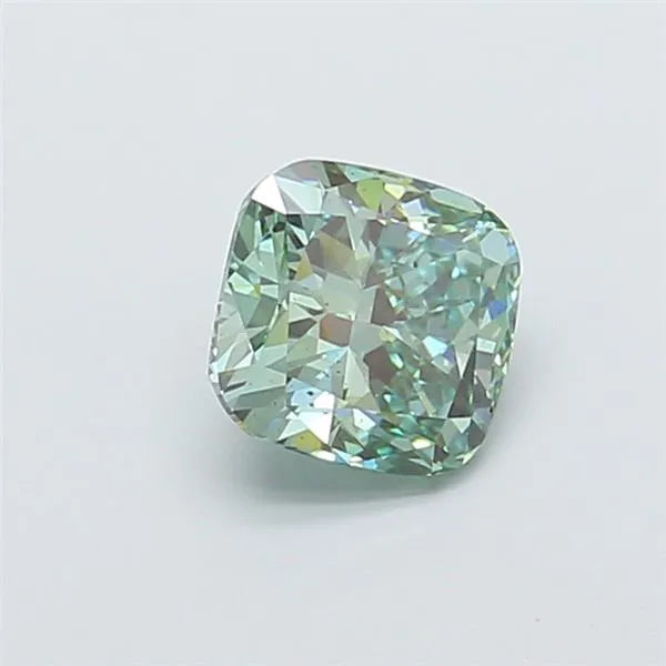 1.50ct Cushion modified Lab Grown Diamond (Colour Fancy Vivid Green, Clarity SI1, IGI Certified)