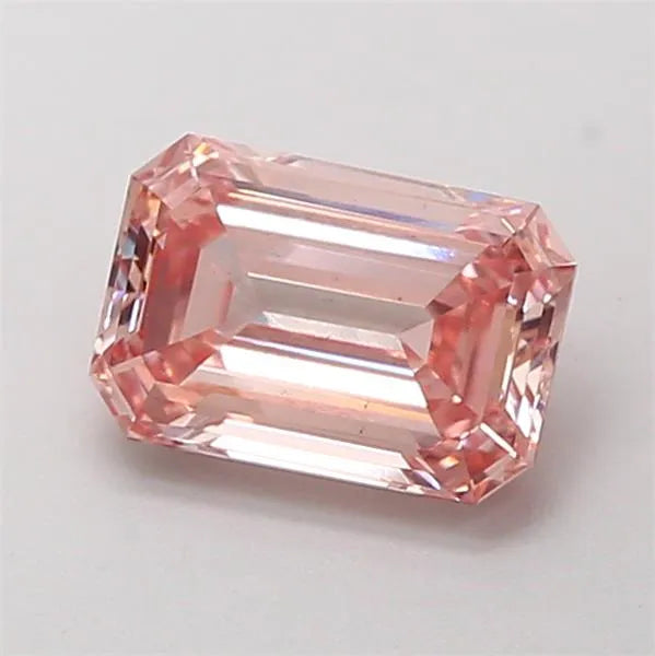 1.50ct Emerald Lab Grown Diamond (Colour Fancy Intense Brownish Pink, Clarity VS2, IGI Certified)