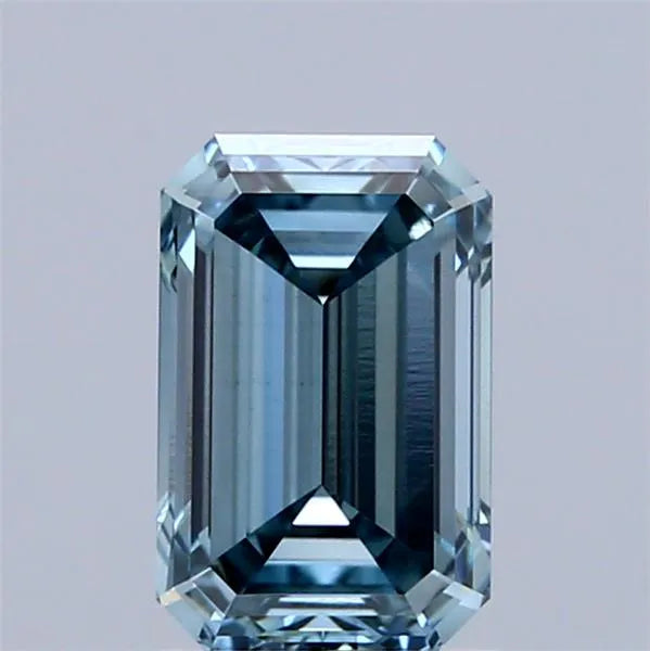 1.50ct Emerald Lab Grown Diamond (Colour Fancy Intense Greenish Blue, Clarity VVS2, IGI Certified)