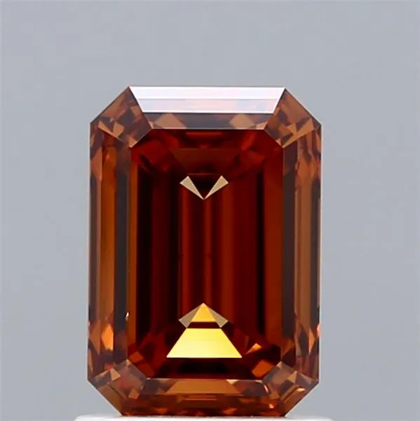 1.50ct Emerald Lab Grown Diamond (Colour Fancy Orange, Clarity VS2, IGI Certified)