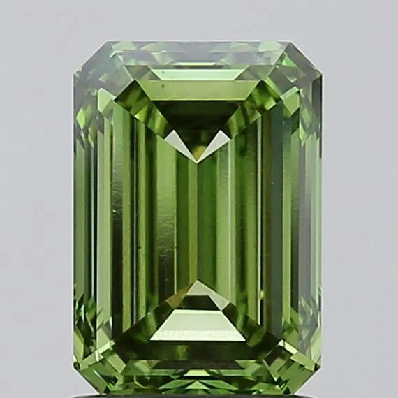 1.50ct Emerald Lab Grown Diamond (Colour Fancy Vivid Green, Clarity VS1, IGI Certified)
