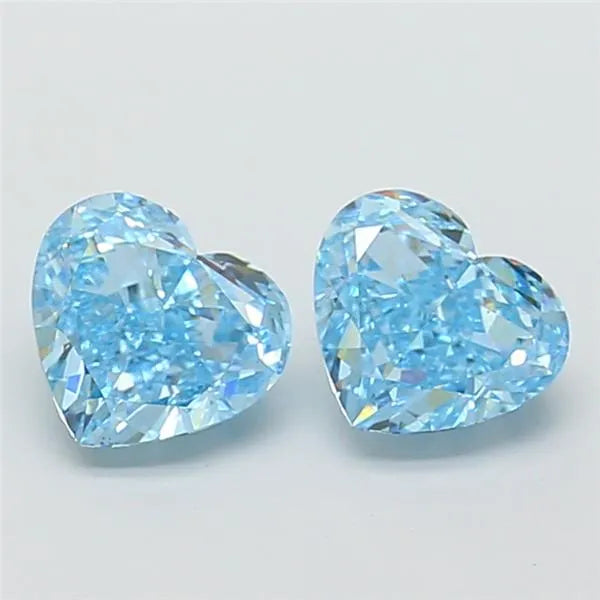 1.50ct Heart Lab Grown Diamond (Colour Fancy Vivid Blue, Clarity VS1, IGI Certified)