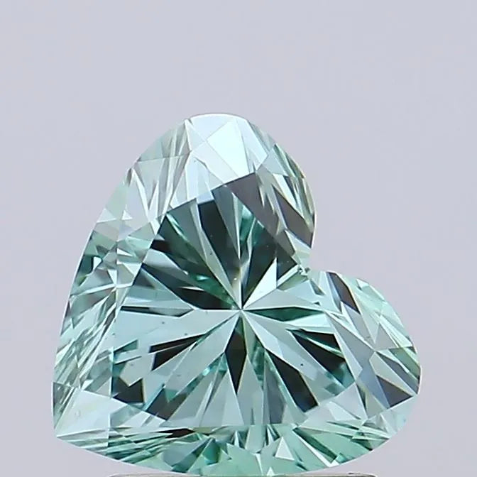 1.50ct Heart Lab Grown Diamond (Colour Fancy Vivid Green, Clarity VS1, IGI Certified)