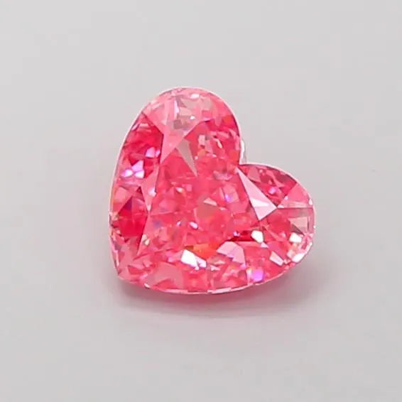1.50ct Heart Lab Grown Diamond (Colour Fancy Vivid Pink, Clarity VS1, IGI Certified)