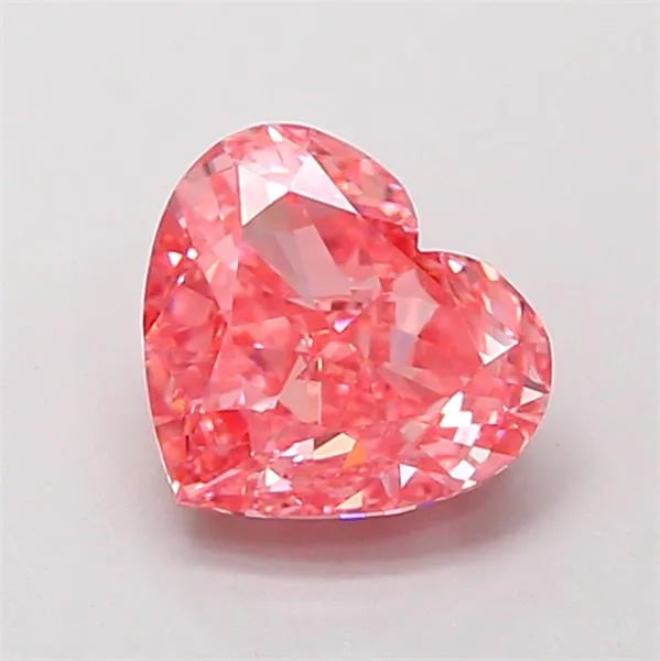 1.50ct Heart Lab Grown Diamond (Colour Fancy Vivid Pink, Clarity VVS2, IGI Certified)