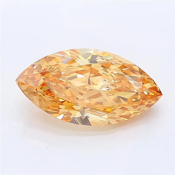1.50ct Marquise Lab Grown Diamond (Colour Fancy Intense Brownish Yellow, Clarity VS1, IGI Certified)