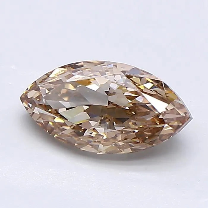1.50ct Marquise Lab Grown Diamond (Colour Fancy Light Brown, Clarity VVS2, IGI Certified)