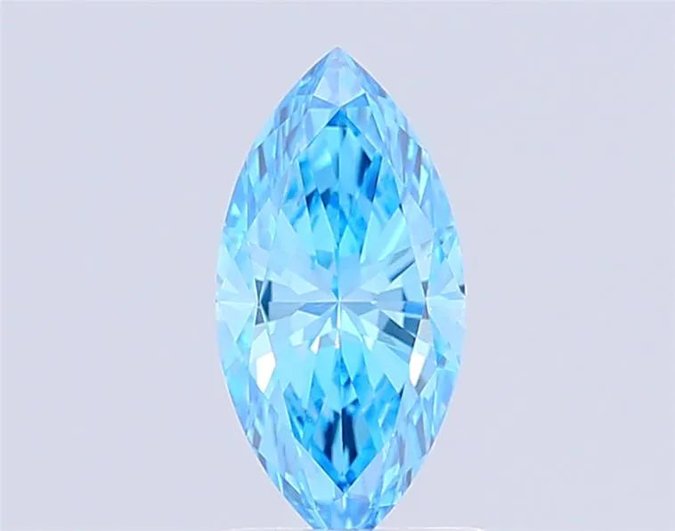 1.50ct Marquise Lab Grown Diamond (Colour Fancy Vivid Blue, Clarity VVS2, IGI Certified)