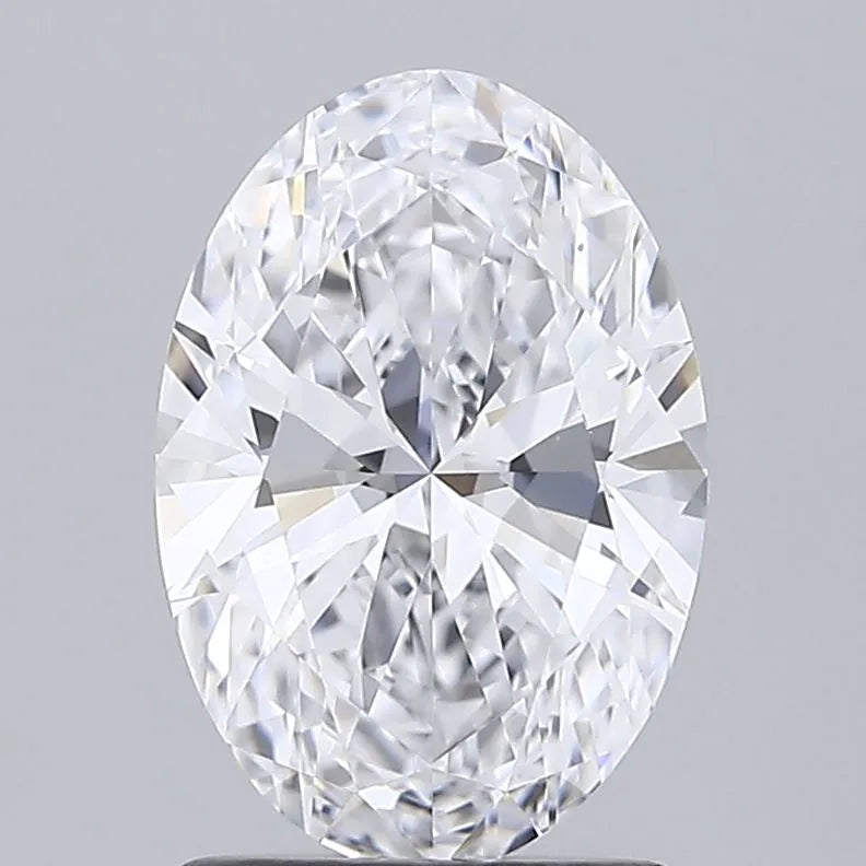 1.50ct Oval Lab Grown Diamond (Colour D, Clarity IF, Cut EX, IGI Certified)