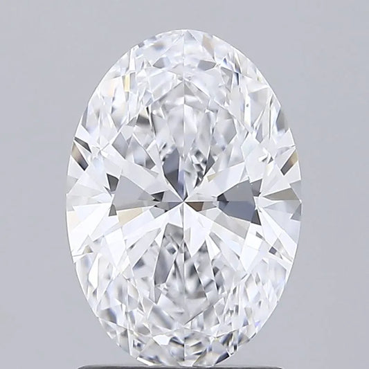 1.50ct Oval Lab Grown Diamond (Colour D, Clarity IF, Cut EX, IGI Certified)