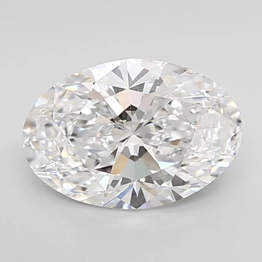 1.50ct Oval Lab Grown Diamond (Colour D, Clarity IF, Cut EX, IGI Certified)