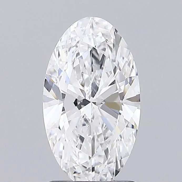 1.50ct Oval Lab Grown Diamond (Colour D, Clarity VVS2, IGI Certified)