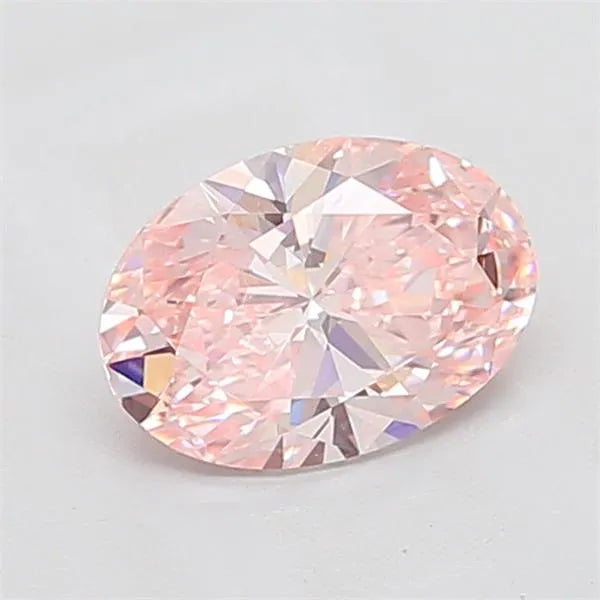 1.50ct Oval Lab Grown Diamond (Colour Fancy Intense Pink, Clarity VS2, IGI Certified)