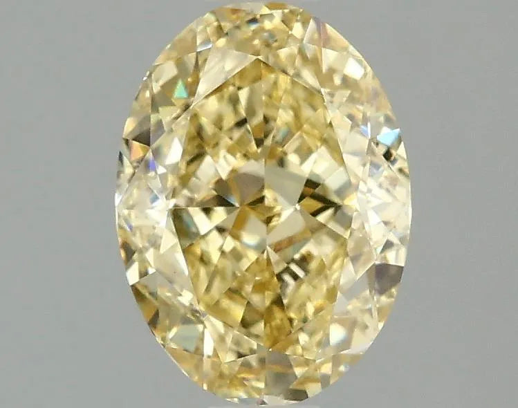 1.50ct Oval Lab Grown Diamond (Colour Fancy Intense Yellow, Clarity VS1, IGI Certified)