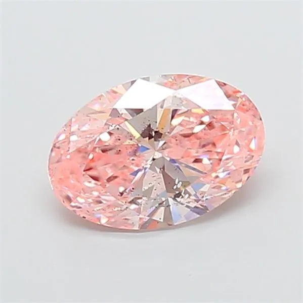 1.50ct Oval Lab Grown Diamond (Colour Fancy Vivid Pink, Clarity SI2, IGI Certified)