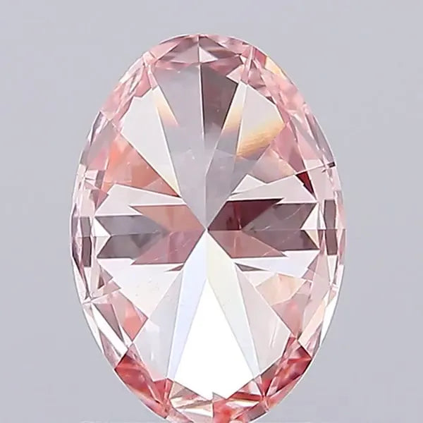 1.50ct Oval Lab Grown Diamond (Colour Fancy Vivid Pink, Clarity VS1, IGI Certified)