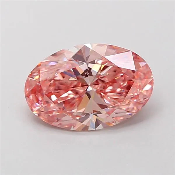 1.50ct Oval Lab Grown Diamond (Colour Fancy Vivid Pink, Clarity VS2, IGI Certified)