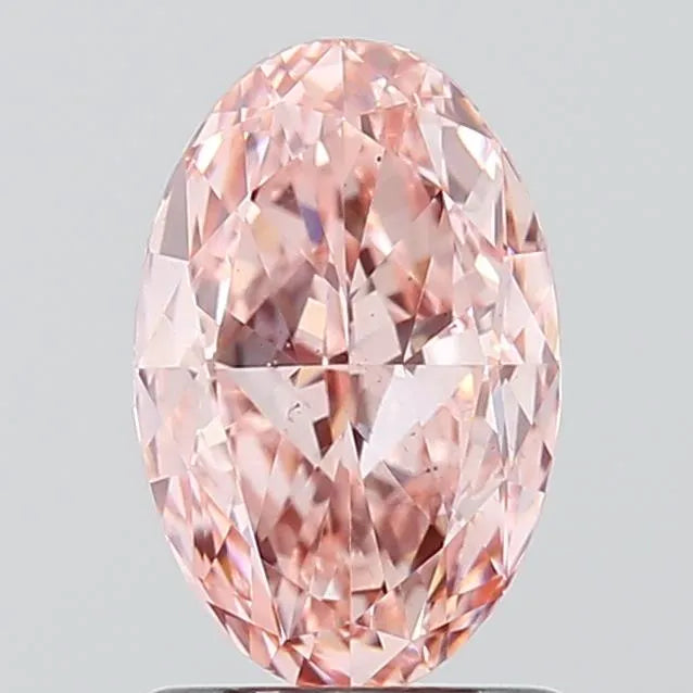 1.50ct Oval Lab Grown Diamond (Colour Fancy Vivid Pink, Clarity VS2, IGI Certified)