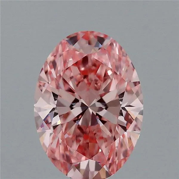 1.50ct Oval Lab Grown Diamond (Colour Fancy Vivid Pink, Clarity VVS2, IGI Certified)