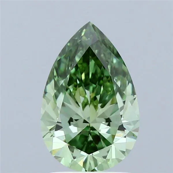 1.50ct Pear Lab Grown Diamond (Colour Fancy Vivid Green, Clarity VVS2, IGI Certified)