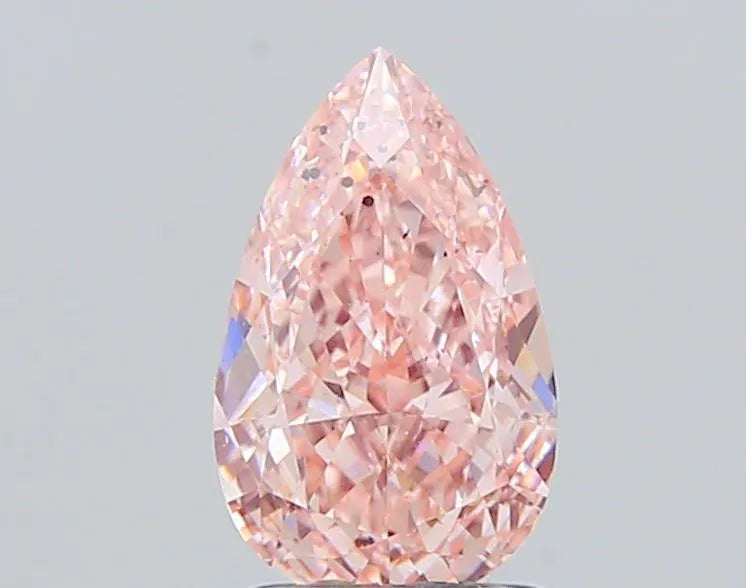 1.50ct Pear Lab Grown Diamond (Colour Fancy Vivid Pink, Clarity SI2, IGI Certified)