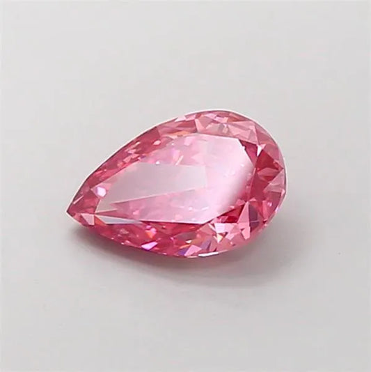 1.50ct Pear Lab Grown Diamond (Colour Fancy Vivid Pink, Clarity VVS2, IGI Certified)