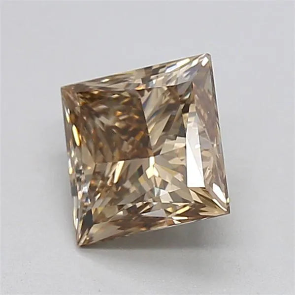 1.50ct Princess Lab Grown Diamond (Colour Fancy Brown, Clarity VVS1, IGI Certified)