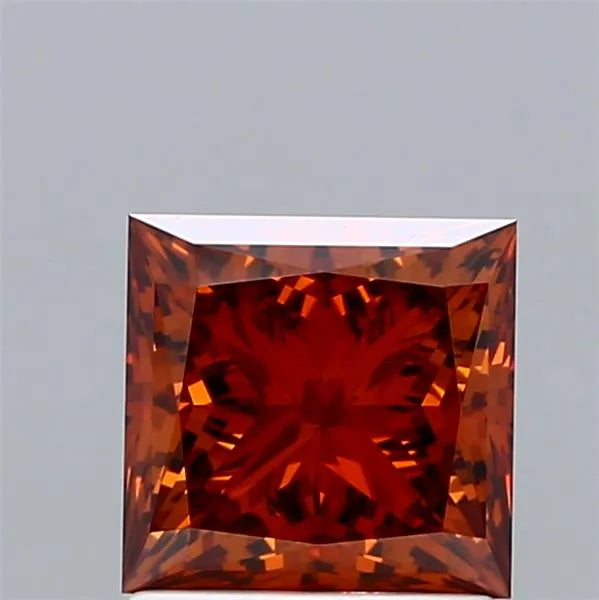1.50ct Princess Lab Grown Diamond (Colour Fancy Deep Orange, Clarity VS1, IGI Certified)
