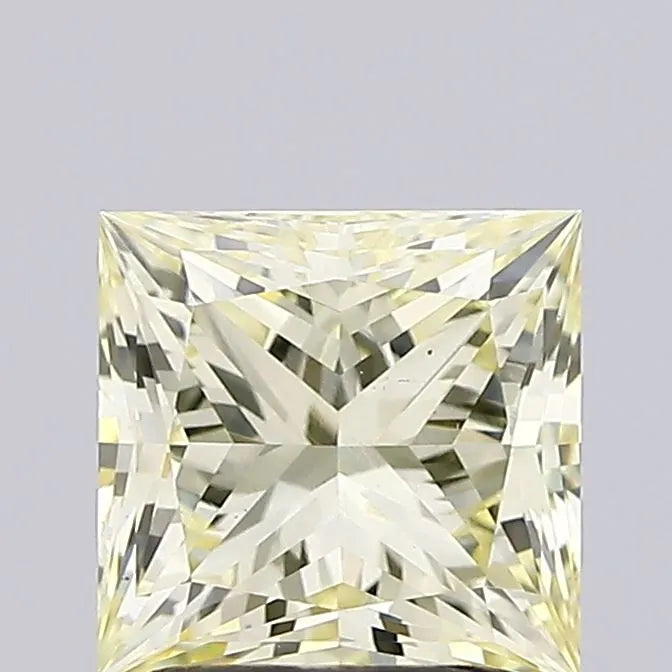 1.50ct Princess Lab Grown Diamond (Colour Fancy Light Yellow, Clarity VS1, IGI Certified)