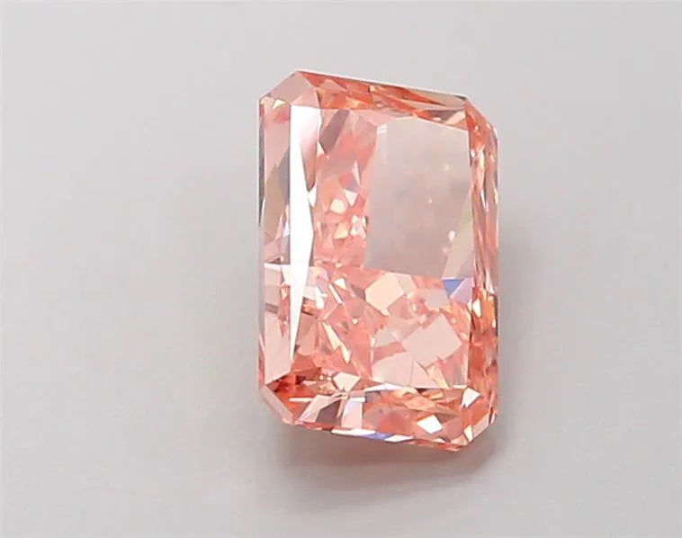 1.50ct Radiant Lab Grown Diamond (Colour Fancy Intense Pinkish Orange, Clarity VS2, IGI Certified)