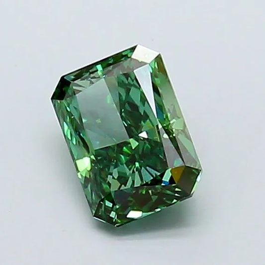 1.50ct Radiant Lab Grown Diamond (Colour Fancy Vivid Green, Clarity VS2, IGI Certified)