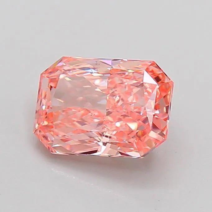 1.50ct Radiant Lab Grown Diamond (Colour Fancy Vivid Pink, Clarity SI1, IGI Certified)