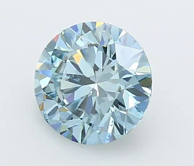 1.50ct Round Lab Grown Diamond (Colour Fancy Intense Blue, Clarity VS1, Cut ID, IGI Certified)