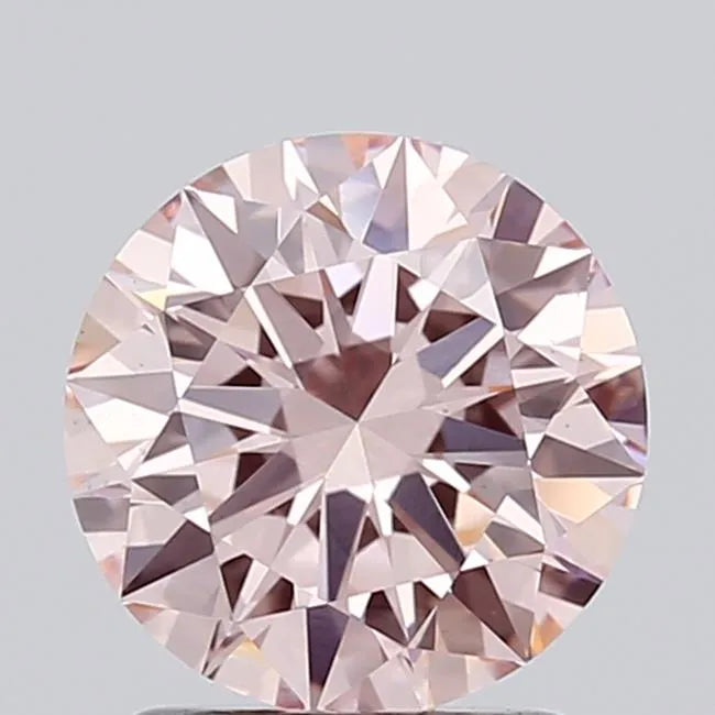 1.50ct Round Lab Grown Diamond (Colour Fancy Intense Pink, Clarity VS1, Cut EX, IGI Certified)