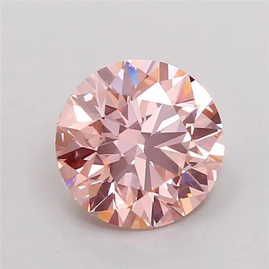 1.50ct Round Lab Grown Diamond (Colour Fancy Intense Pink, Clarity VS1, Cut ID, IGI Certified)