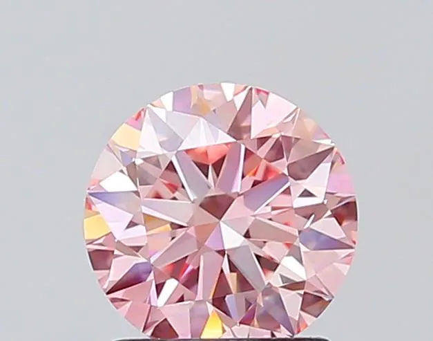1.50ct Round Lab Grown Diamond (Colour Fancy Intense Pink, Clarity VVS2, Cut EX, IGI Certified)