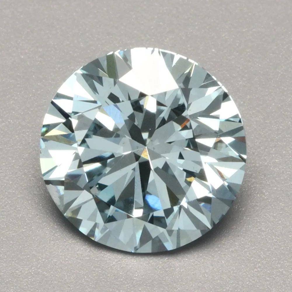 1.50ct Round Lab Grown Diamond (Colour Fancy Vivid Blue, Clarity VS1, Cut EX, IGI Certified)