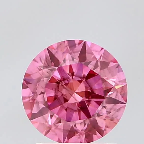 1.50ct Round Lab Grown Diamond (Colour Fancy Vivid Pink, Clarity SI2, Cut ID, IGI Certified)