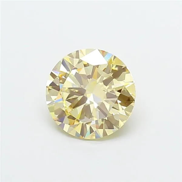 1.50ct Round Lab Grown Diamond (Colour Light Brownish Yellow, Clarity VS1, Cut VG, IGI Certified)