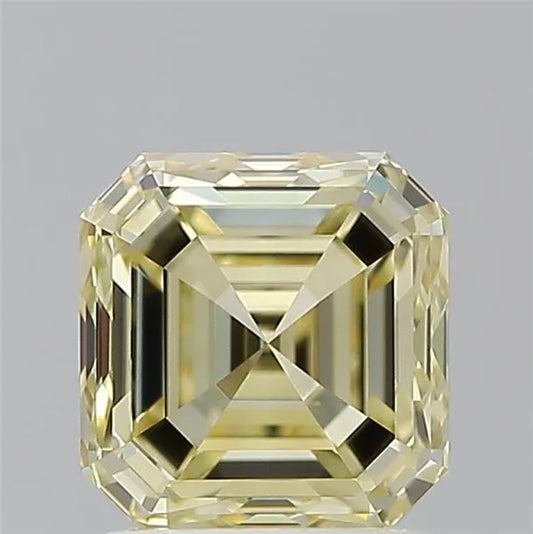 1.50ct Square emerald Natural Diamond (Colour Fancy Yellow, Clarity VS2, GIA Certified)