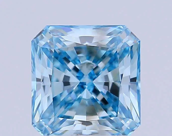 1.50ct Square radiant Lab Grown Diamond (Colour Fancy Vivid Blue, Clarity VVS1, IGI Certified)