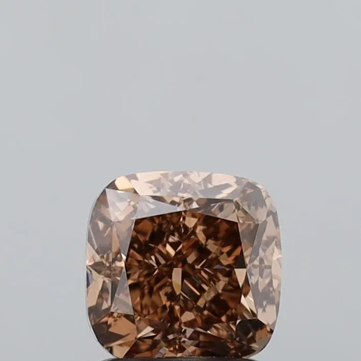 1.51ct Cushion modified Lab Grown Diamond (Colour Fancy Brown, Clarity VVS2, IGI Certified)
