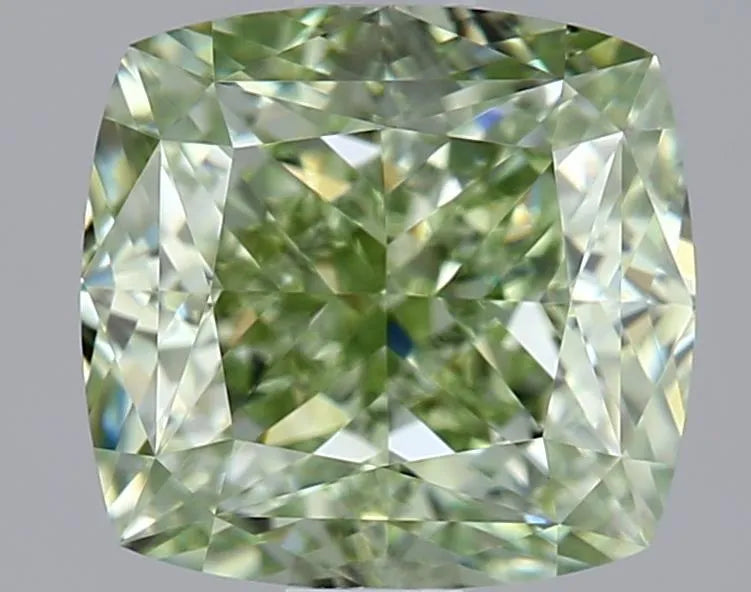 1.51ct Cushion modified Lab Grown Diamond (Colour Fancy Intense Green, Clarity VVS2, IGI Certified)