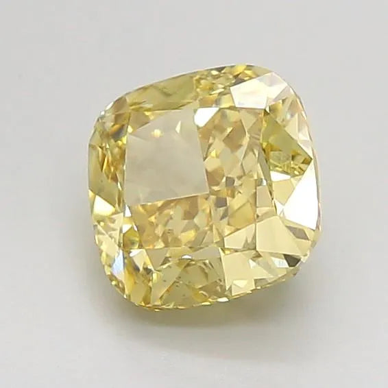 1.51ct Cushion modified Lab Grown Diamond (Colour Fancy Intense Yellow, Clarity VS1, IGI Certified)