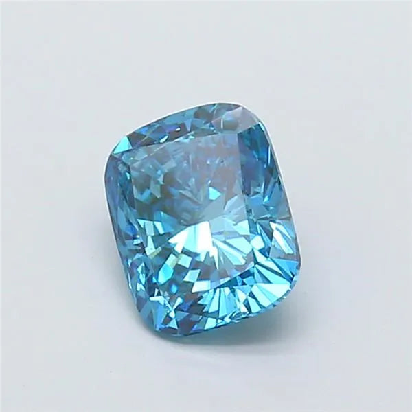 1.51ct Cushion modified Lab Grown Diamond (Colour Fancy Vivid Blue, Clarity VS2, IGI Certified)