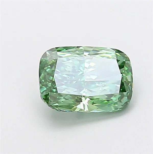 1.51ct Cushion modified Lab Grown Diamond (Colour Fancy Vivid Green, Clarity VS1, IGI Certified)