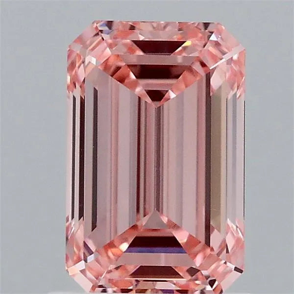 1.51ct Emerald Lab Grown Diamond (Colour Fancy Vivid Pink, Clarity VS1, IGI Certified)